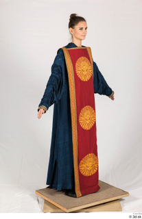  Photos Medieval Cardinal in Blue-Orange Habit 1 a poses medieval cardinal medieval clothing whole body 0006.jpg